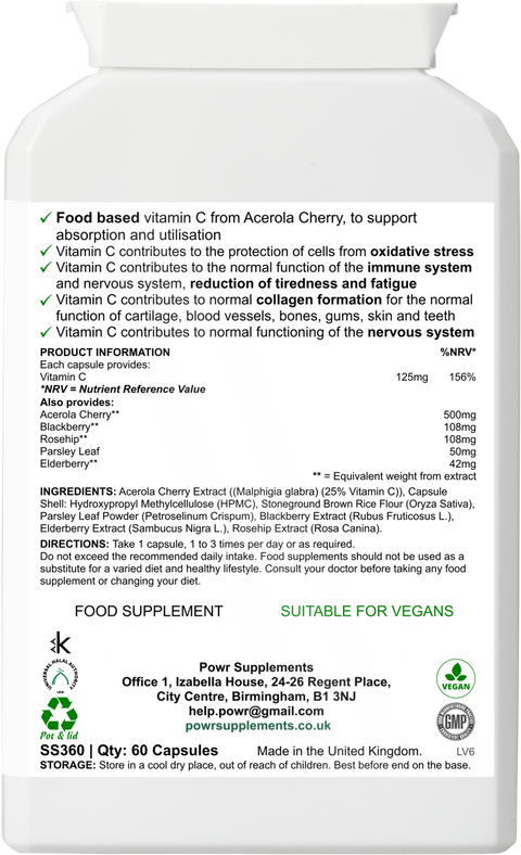 Vitamin C - 90 Capsules / Servings