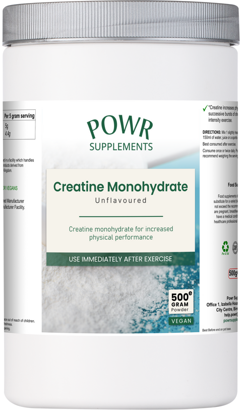 Creatine Monohydrate - 500g / 100 Servings