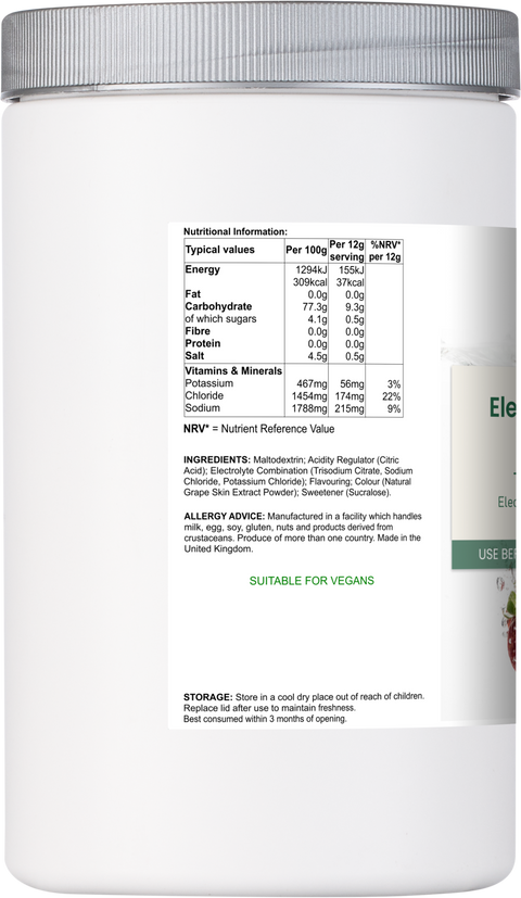 Electrolyte Powder (Berry) - 540g / 45 Servings