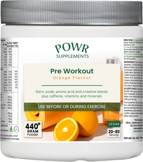 Pre Workout (Orange) - 440g / 80 Servings
